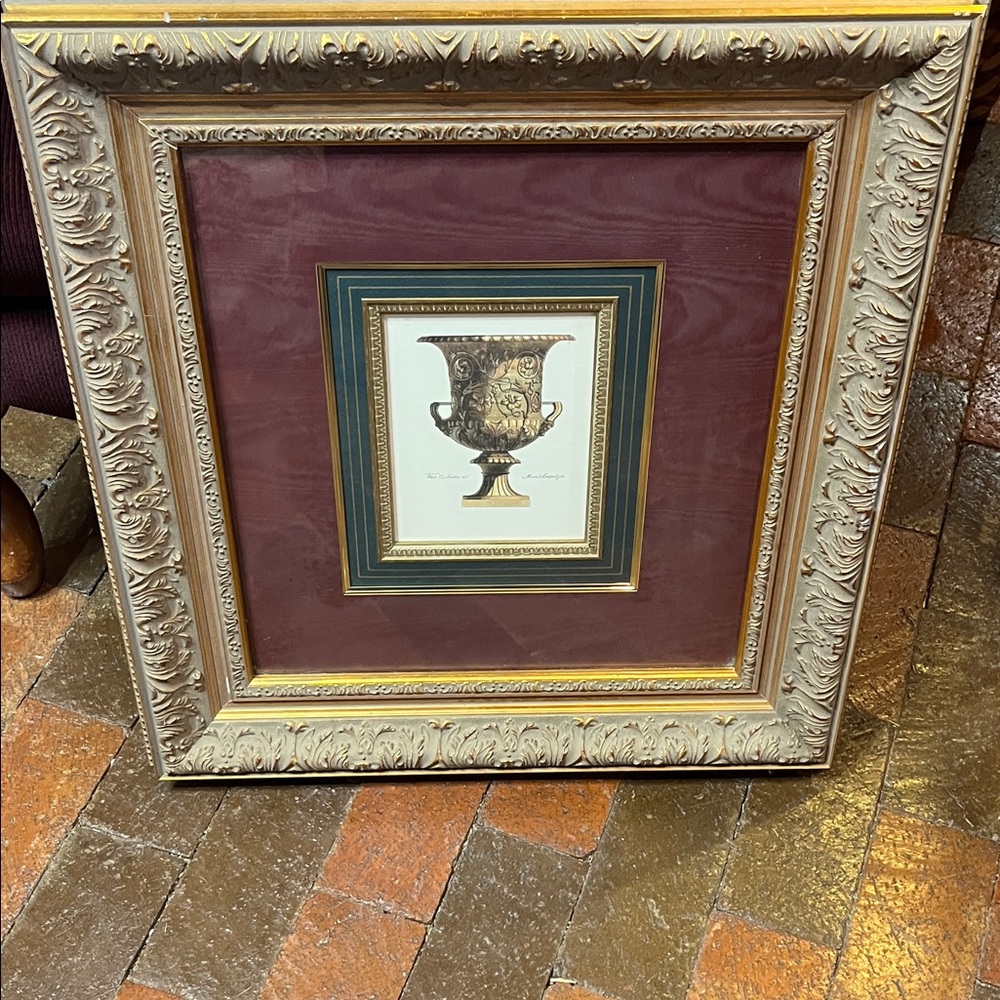 Vaso Antico Nel Museo Del Campidoglio 20” X 22” Elegant Framed Art